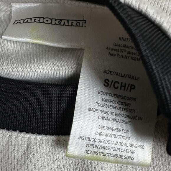 Mario Kart Shirt Mens Small Black White Long Sleeve Nintendo Graphic Racing - Picture 5 of 13